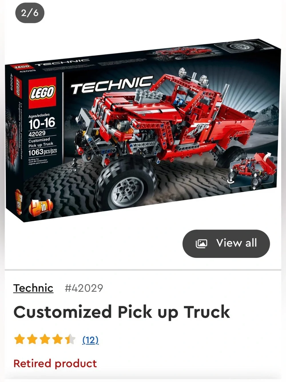 LEGO Technic Customized Pick Up Truck - model 42029